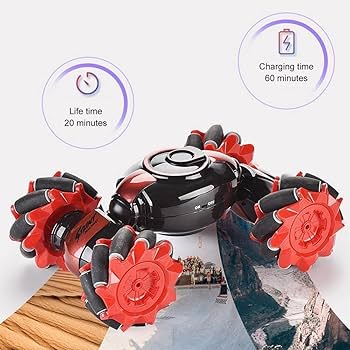 Hand Gesture Sensor Stunt Drift RC Car | RC 4WD Off Road Vehicle | Double Sided Rotating