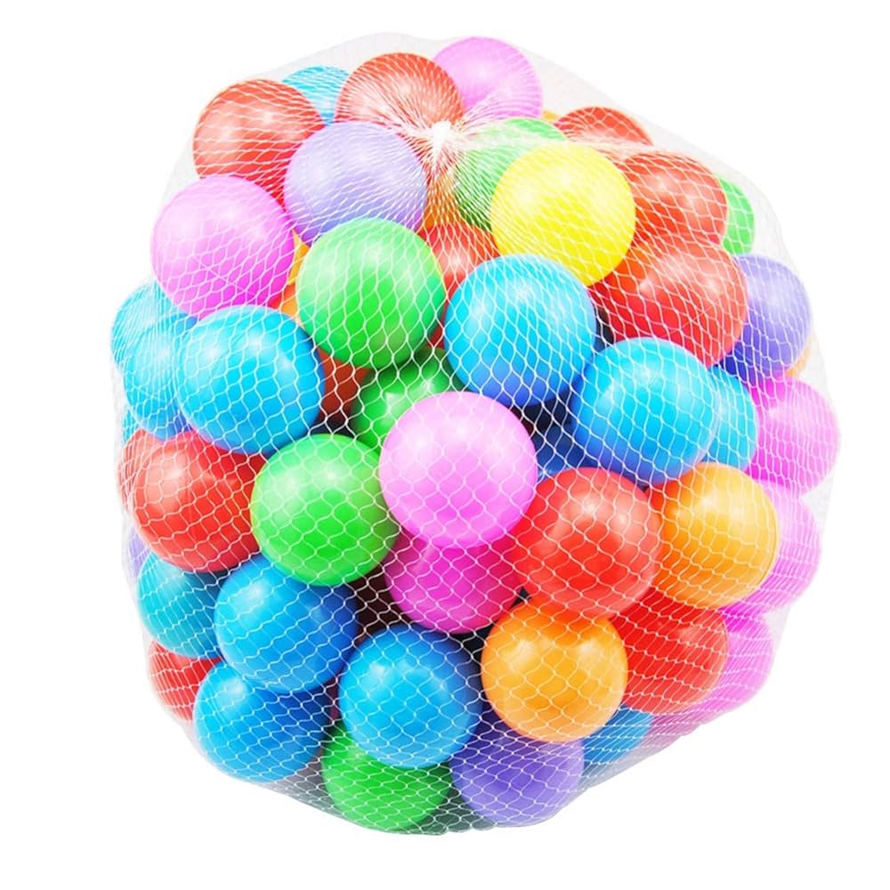 50 Pool Ball Pit Multicolors | Soft Plastic Balls for Tent House & Swimming Pool