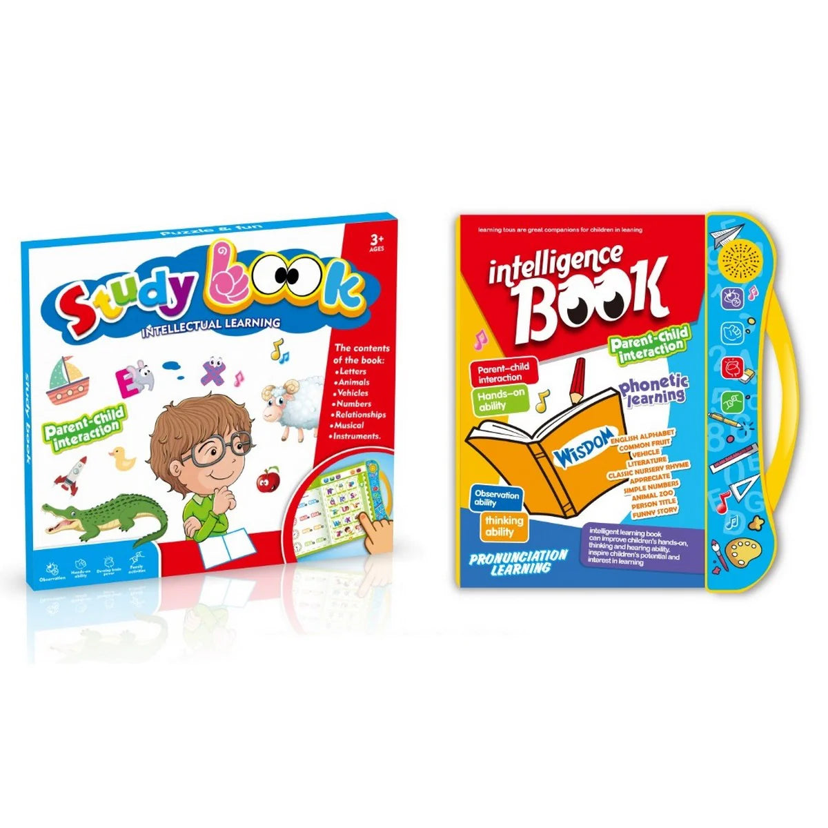 Intelligence Learning Study E-Book | E-Learning Book for Kids with Sounds