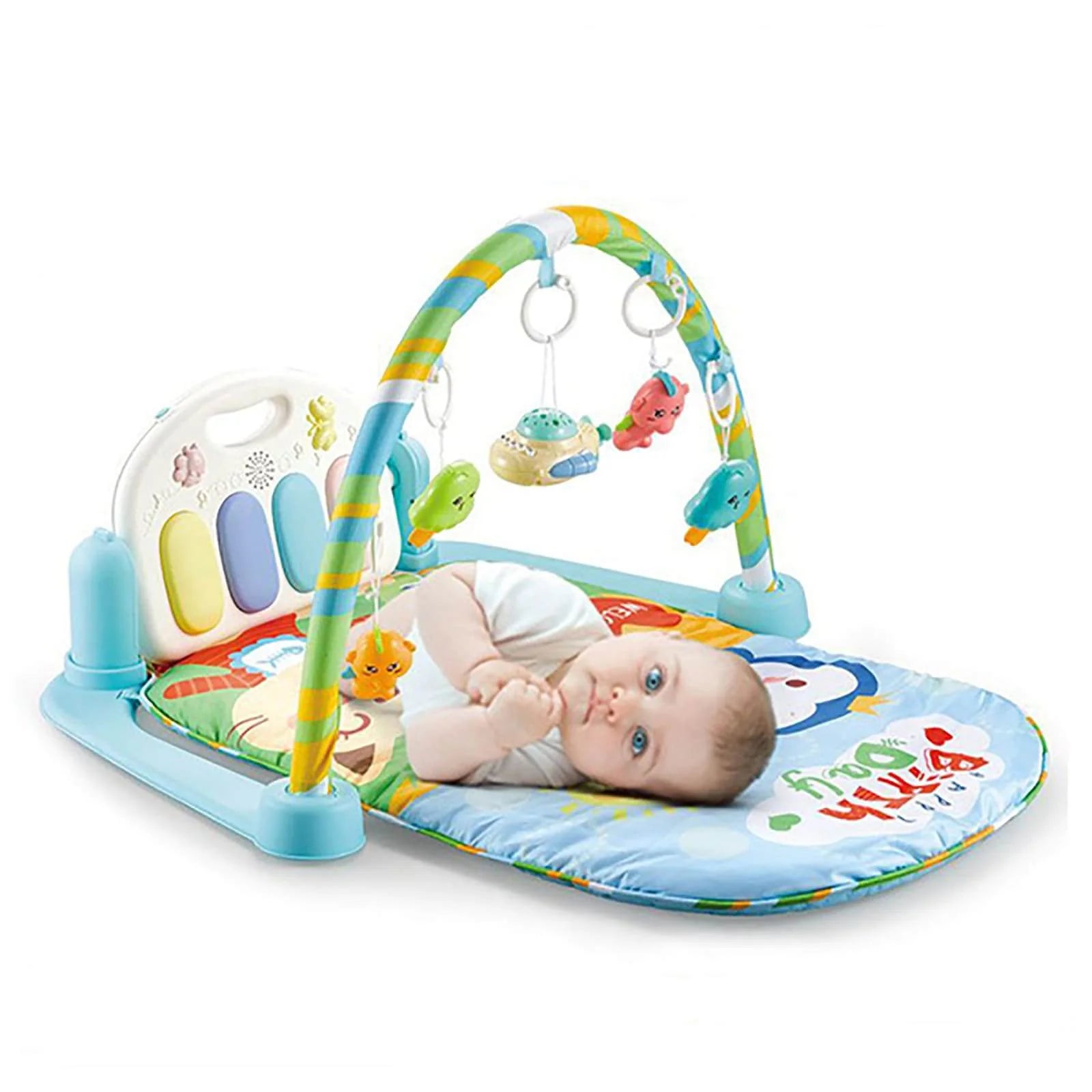 Children's Pedal Piano Mat | Baby Musical Play Gym Mat | 3in1 Gym Rack For Baby