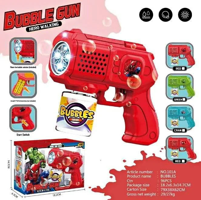Electric Bubble Blaster Gun with Lights