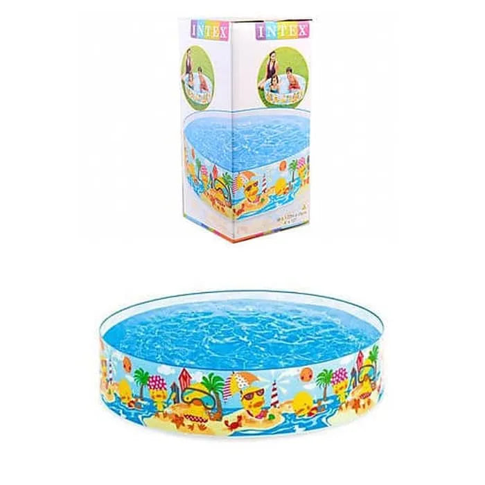 INTEX Swimming Pools Without Air | 4ft, 5ft, 6ft 8ft | Inflatable Fun play pool for Kids & Adults