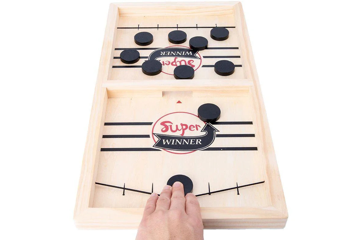 Sling Puck Board Wooden Game | Slingshot Game Toys for Kids & Adults