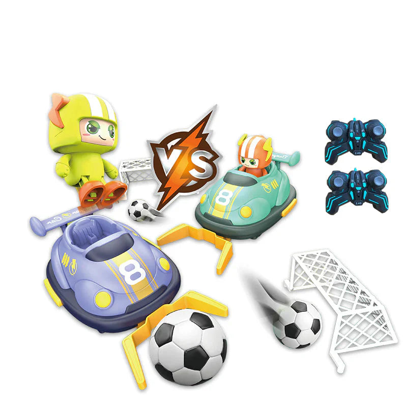 Football Match Bumper Cars 2.4G | 2 RC Bumper Dodging Cars | 2 Player Battle Game