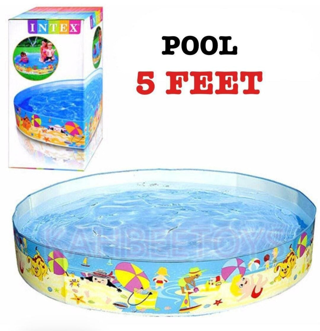 INTEX Swimming Pools Without Air | 4ft, 5ft, 6ft 8ft | Inflatable Fun play pool for Kids & Adults