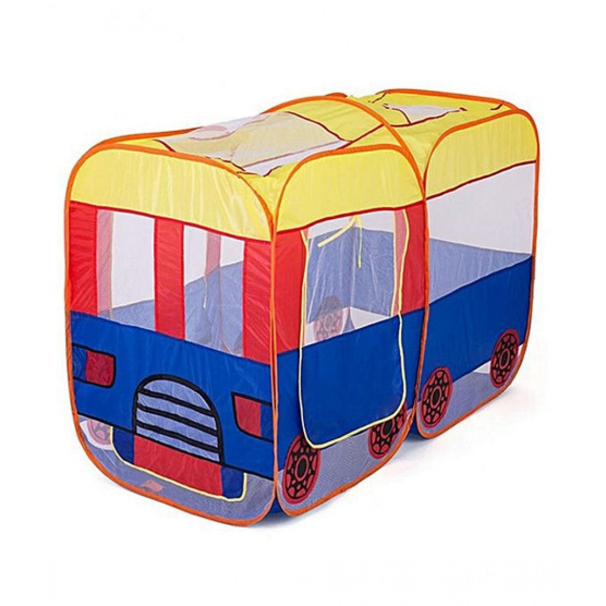 Pop Up Tent House Double Size | Tent for Kids (Bus Shape)