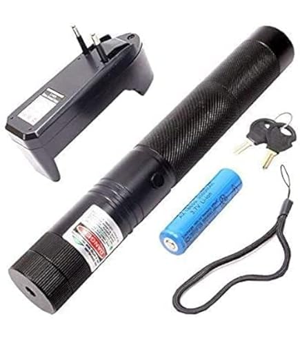 Rechargeable Green Laser Pointer Light | Key start with Multiple Functions