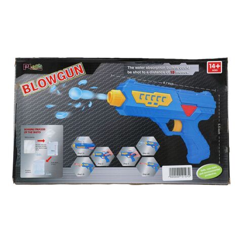 Blow Gun Toy | 2 in 1 Water Balls & Soft Bullets | Manual Blowing Gun Toy