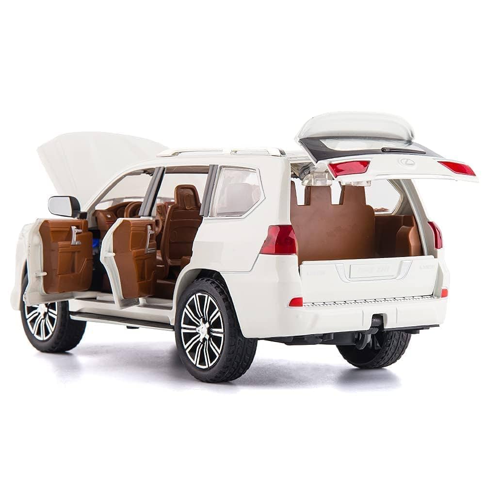 White | LEXUS LX570 1:22 Die-Cast | Luxury SUV Alloy LX570 Model
