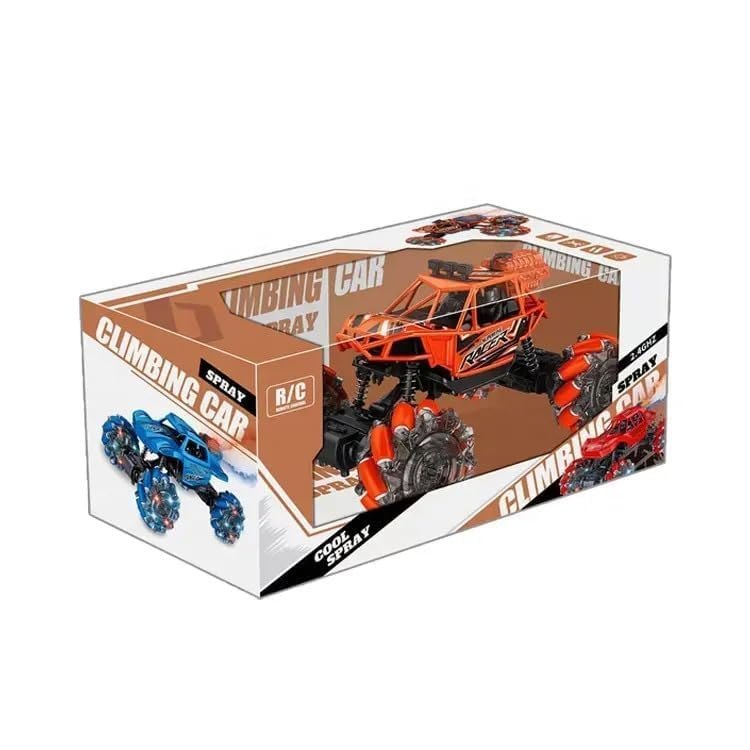 RC Climbing Drift Truck Off-Road Vehicle | 2.4G RC with Light & Smoke | Roller Tire Design 360°