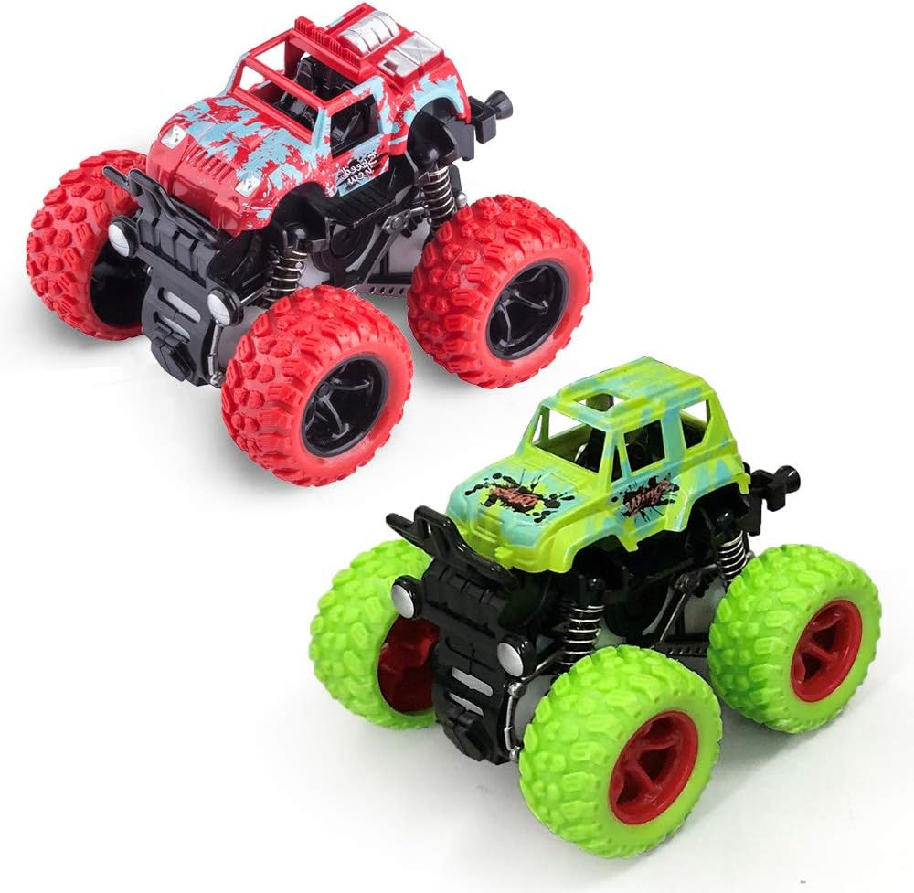 Baby Monster Trucks | Push and Go Friction Double-Directions Mini Trucks