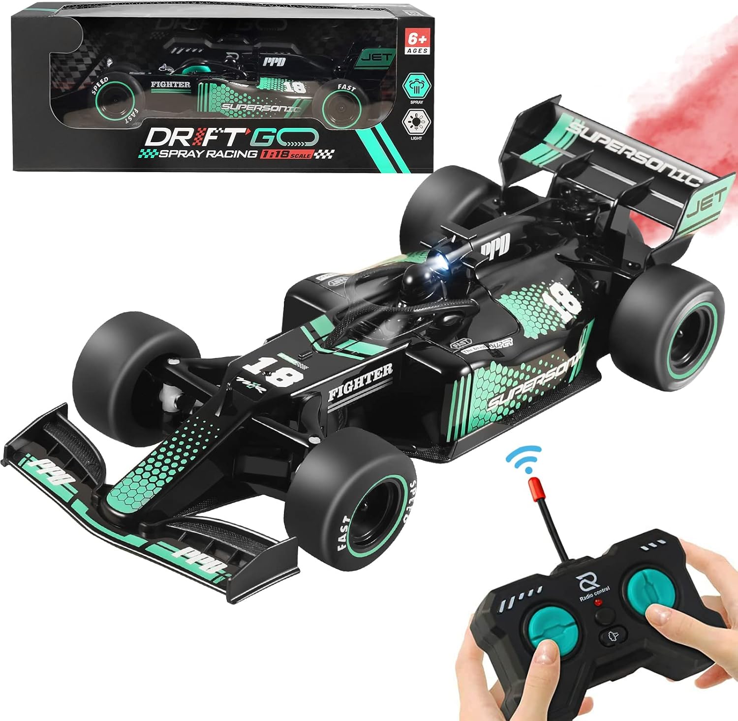 F1  Formula Drift Spray  Car | Mini High-Speed RC Racing Sports Car For Kids