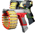 Glock Soft Bullet Toy Gun | Belt Fed Foam Dart Blaster Gun
