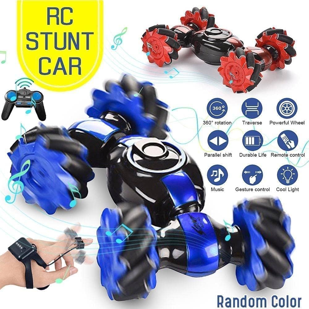 Hand Gesture Sensor Stunt Drift RC Car | RC 4WD Off Road Vehicle | Double Sided Rotating