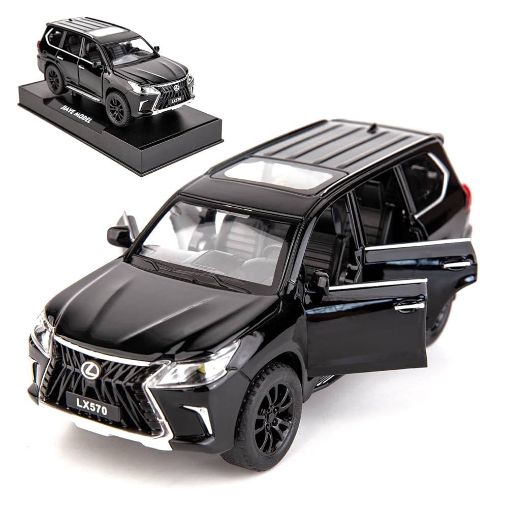 Black | LEXUS LX570 1:22 Die-Cast | Luxury SUV Alloy LX570 Model