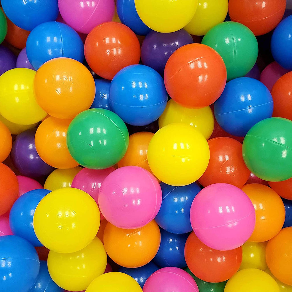 50 Pool Ball Pit Multicolors | Soft Plastic Balls for Tent House & Swimming Pool
