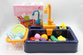Kitchen Sink Electric | Dishwasher Kitchen Sink toy with Running Water