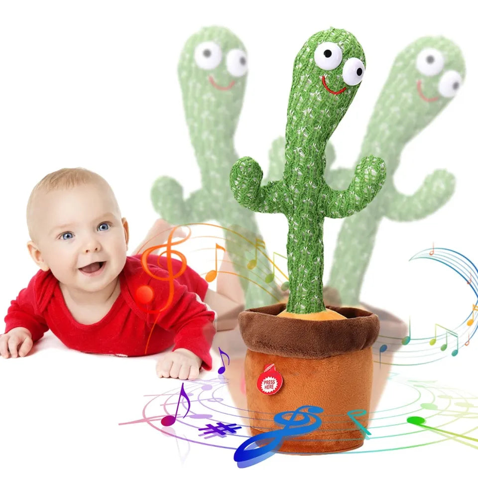 Dancing & Singing Cactus | Rechargeable Recording and Follow You Speak for Kids