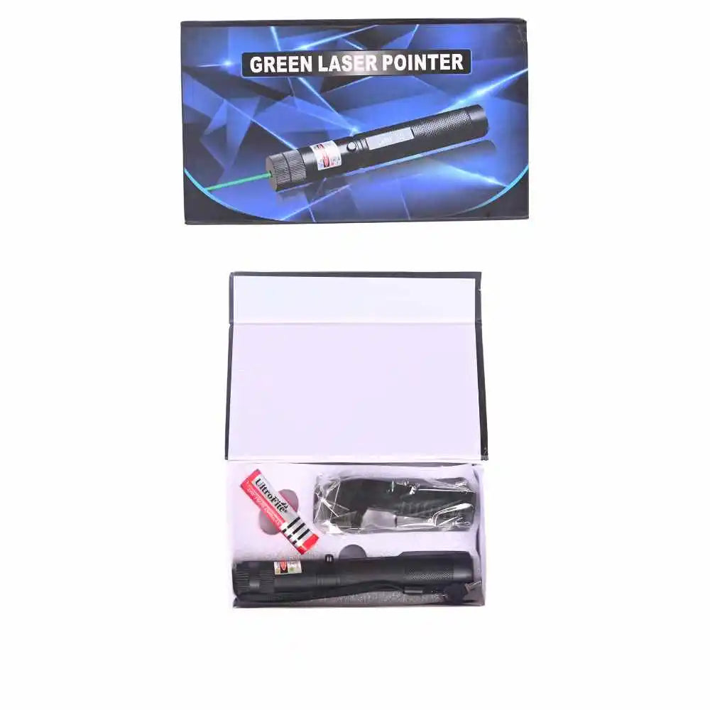 Rechargeable Green Laser Pointer Light | Key start with Multiple Functions