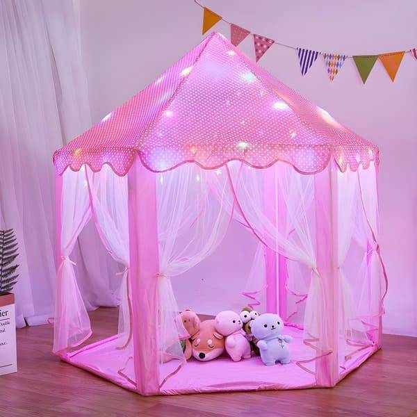 Princess Castle Play Tent House | Children’s Hexagon Fairy Princess Castle Play Tent House