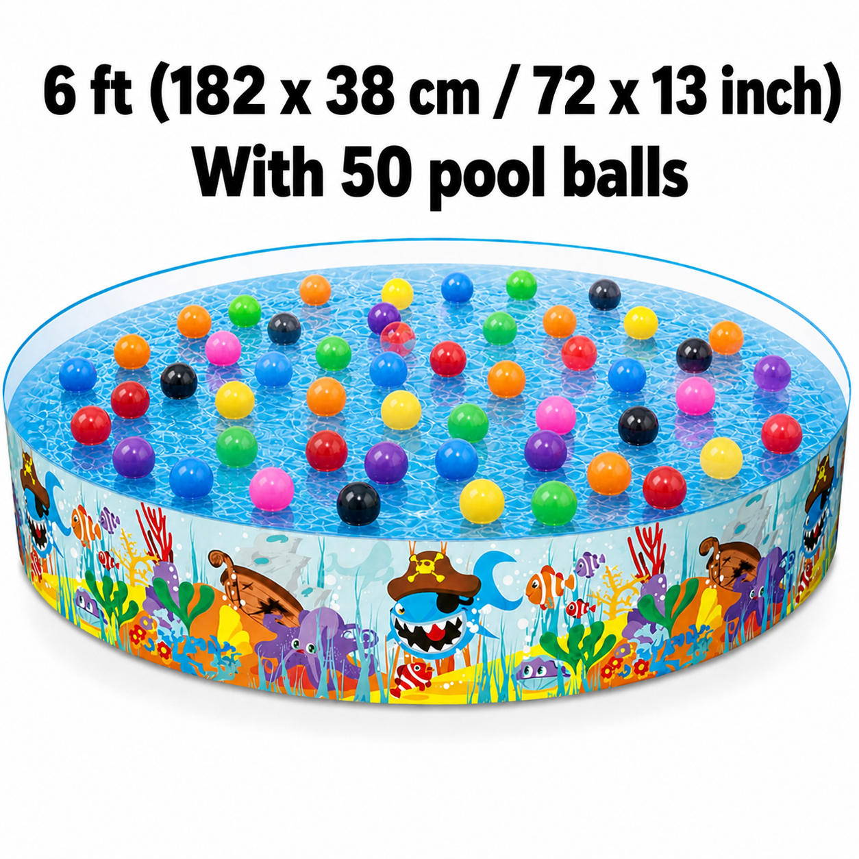 INTEX Swimming Pool | Non-Inflatable | Without Air for kids - SIZE (4FT - 5FT - 6FT - 8FT)
