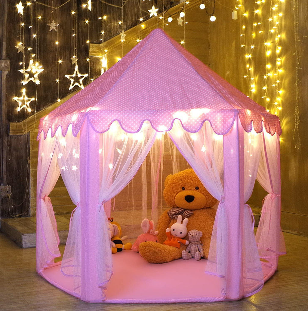 Princess Castle Play Tent House | Children’s Hexagon Fairy Princess Castle Play Tent House