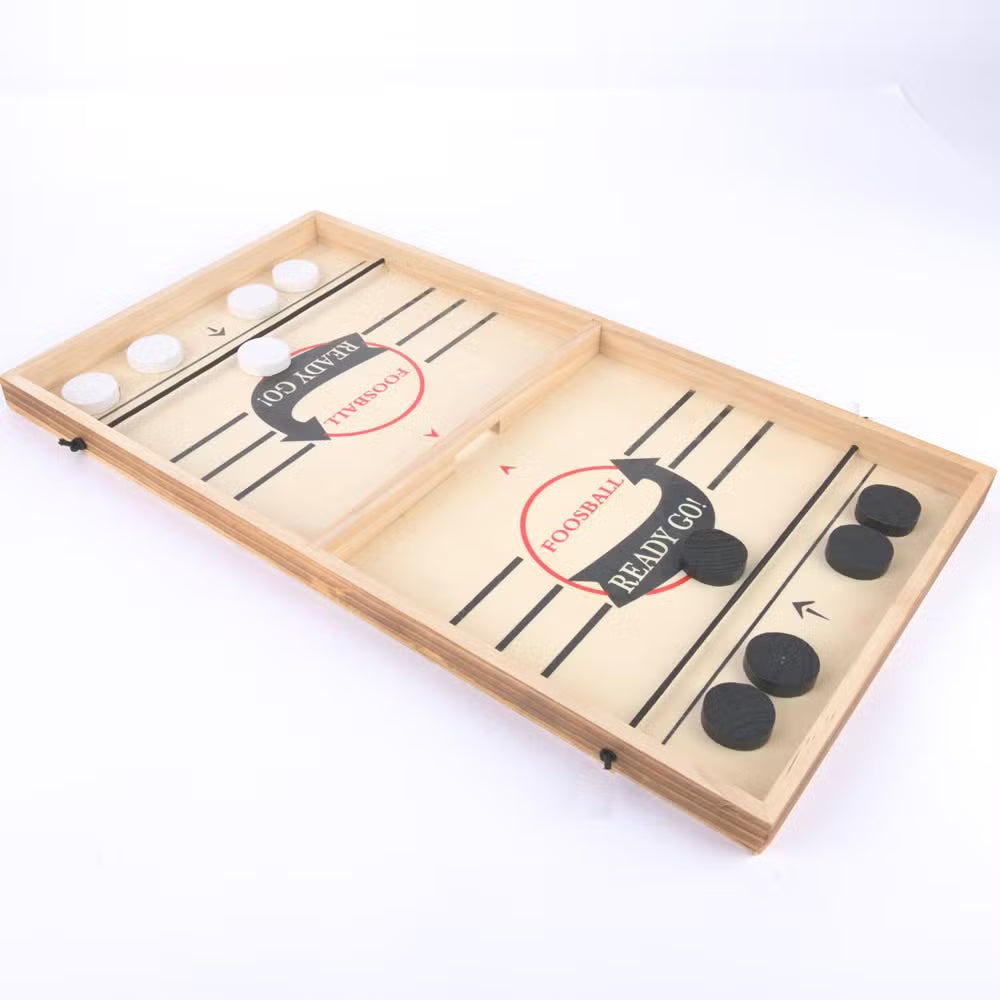 Sling Puck Board Wooden Game | Slingshot Game Toys for Kids & Adults