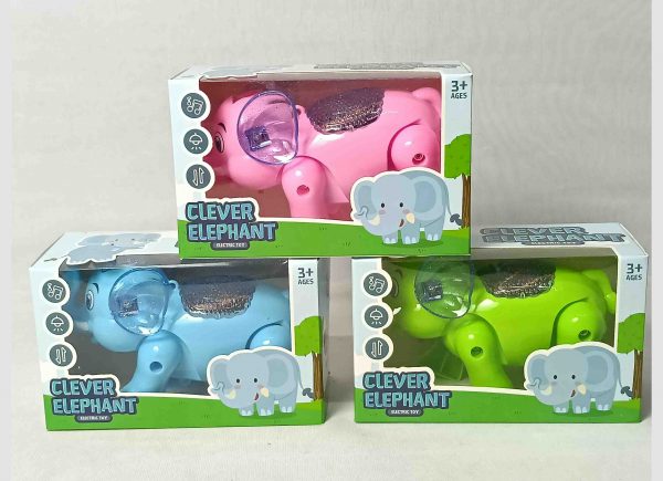 Clever Elephant Electric Toy | Funny Elephant with Walking, Music & Lighting For Kids