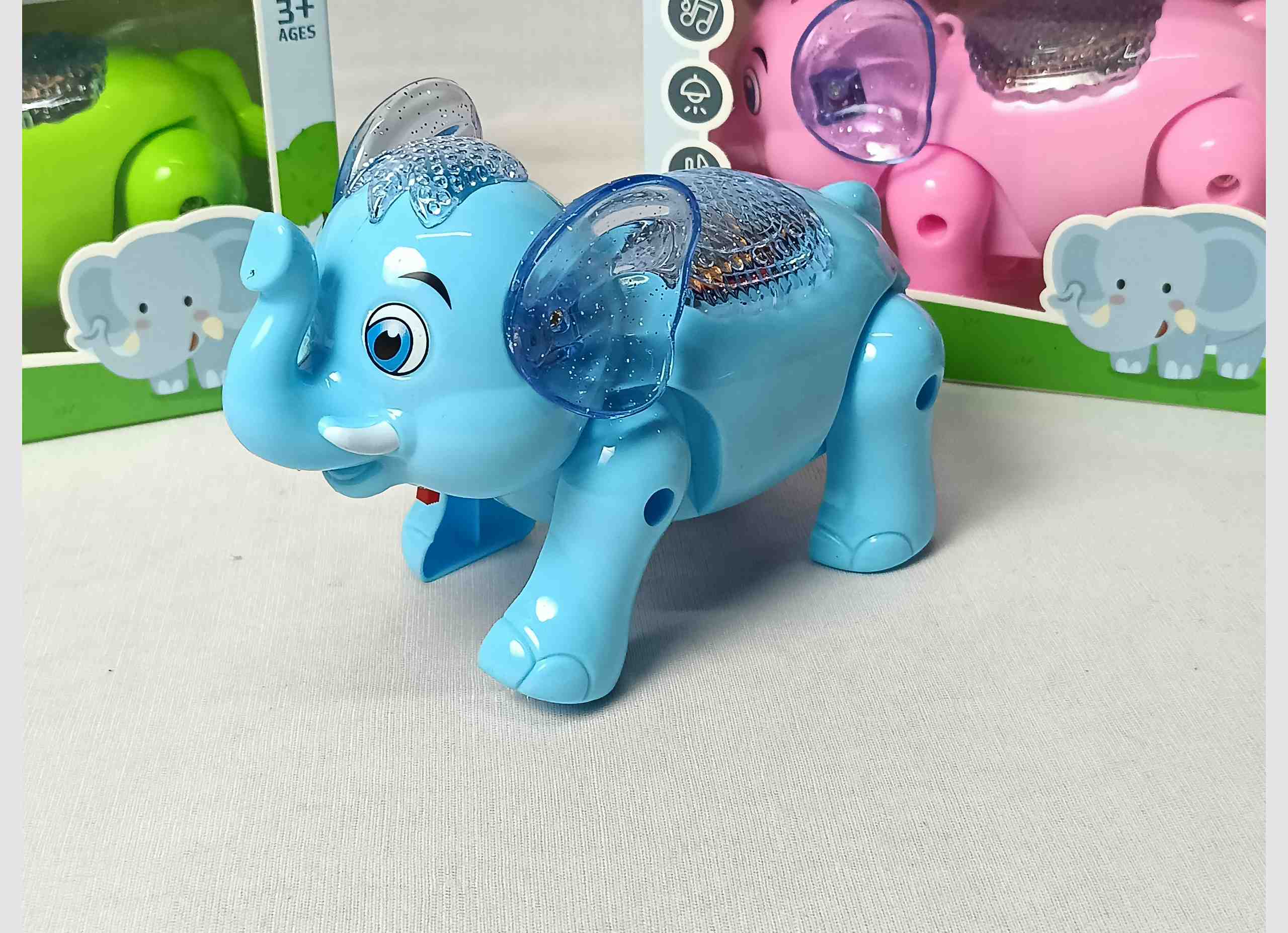 Clever Elephant Electric Toy | Funny Elephant with Walking, Music & Lighting For Kids