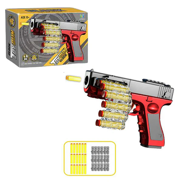 Glock Soft Bullet Toy Gun | Belt Fed Foam Dart Blaster Gun