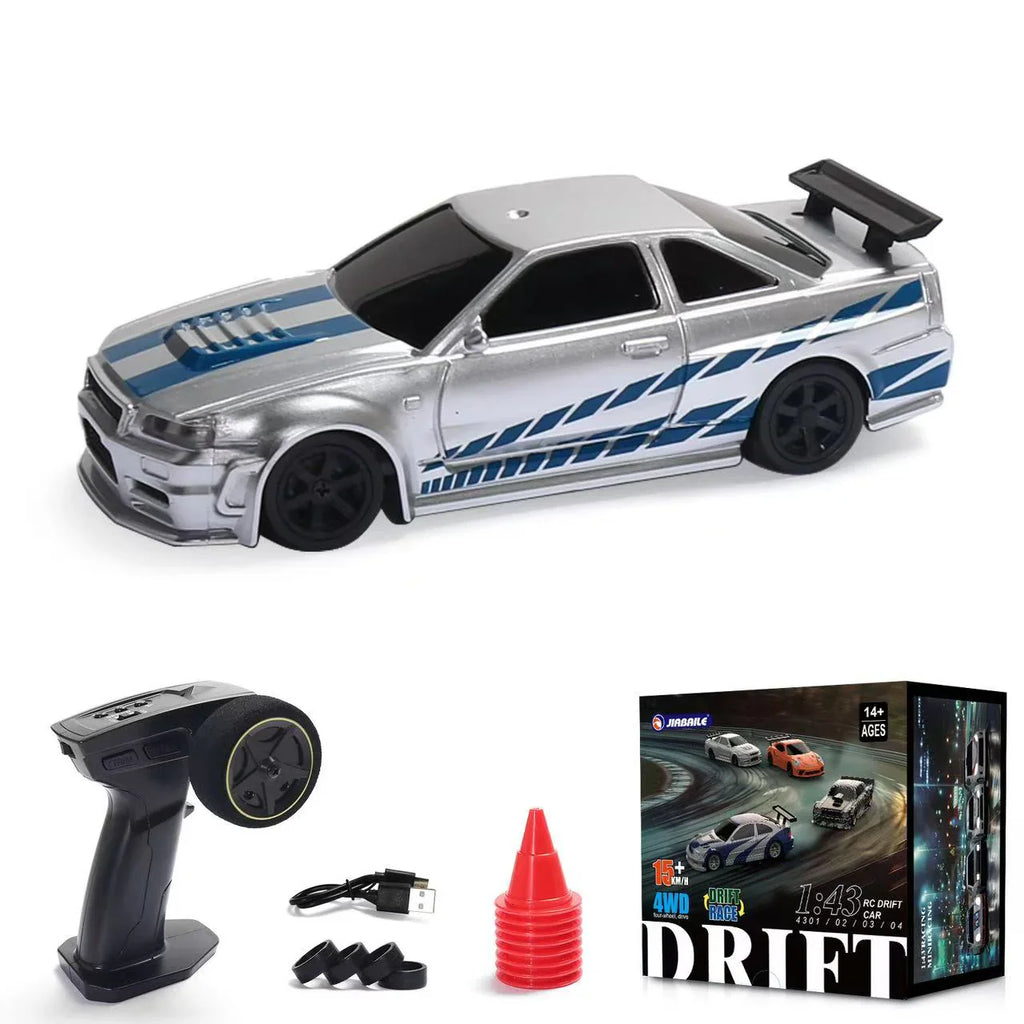 4WD RC Porsche Mini Drifting Car with LED Lights | High-Speed Car | Mini Racing Toy Car