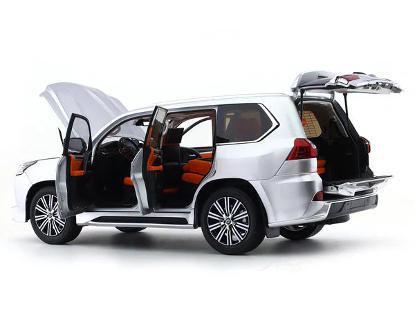 Silver | LEXUS LX570 1:22 Die-Cast | Luxury SUV Alloy LX570 Model