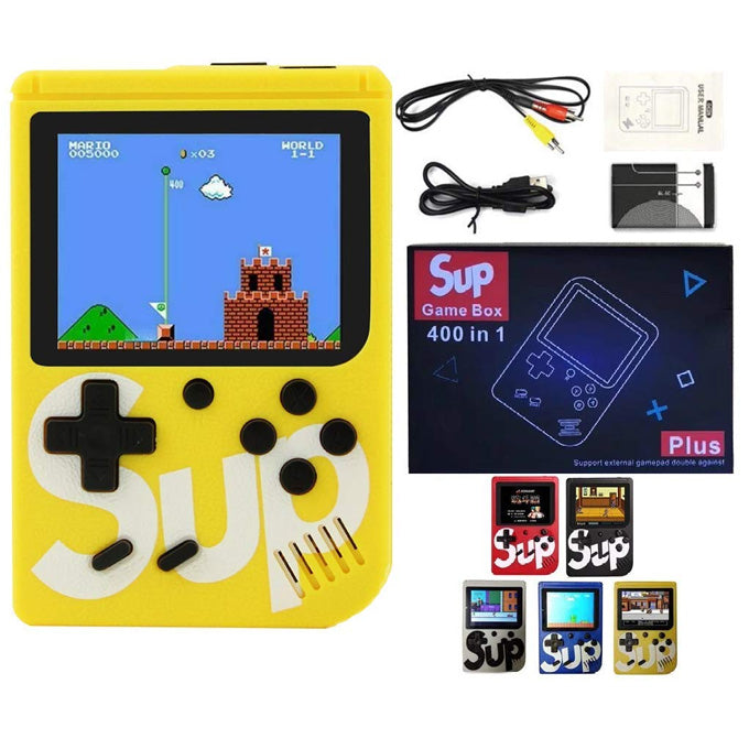 SUP 400 in 1 Games Console | Mini & Portable Pocket Video Game Box | TV Attachable Game