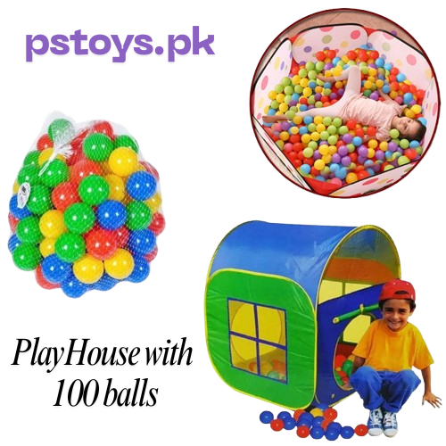 Play House Tent | Big Tent Series for Kids Foldable With 2 Support Sticks