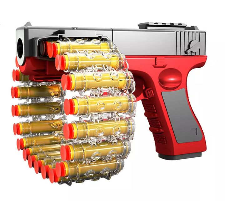 Glock Soft Bullet Toy Gun | Belt Fed Foam Dart Blaster Gun