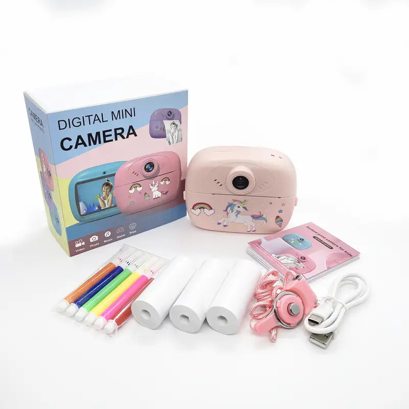 Kids Digital Mini Camera | Instantly Captures & Print | Rechargeable Print Camera
