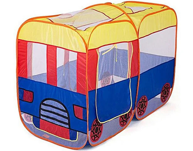 Pop Up Tent House Double Size | Tent for Kids (Bus Shape)