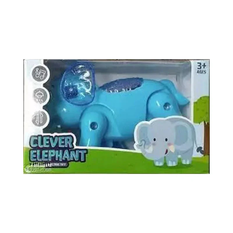 Clever Elephant Electric Toy | Funny Elephant with Walking, Music & Lighting For Kids