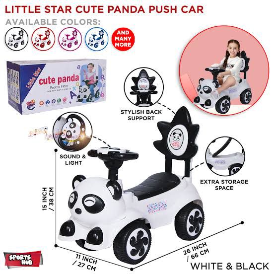 Little Star Cute Panda Push Car