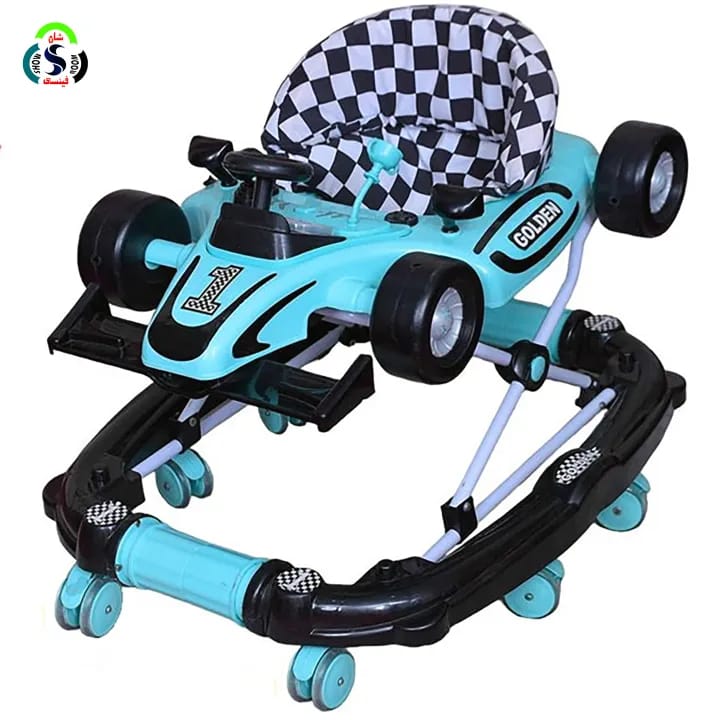 2 in 1: Formula 1 Car Rocker + Baby Walker | F1 Car shape Walker with Lights & Music