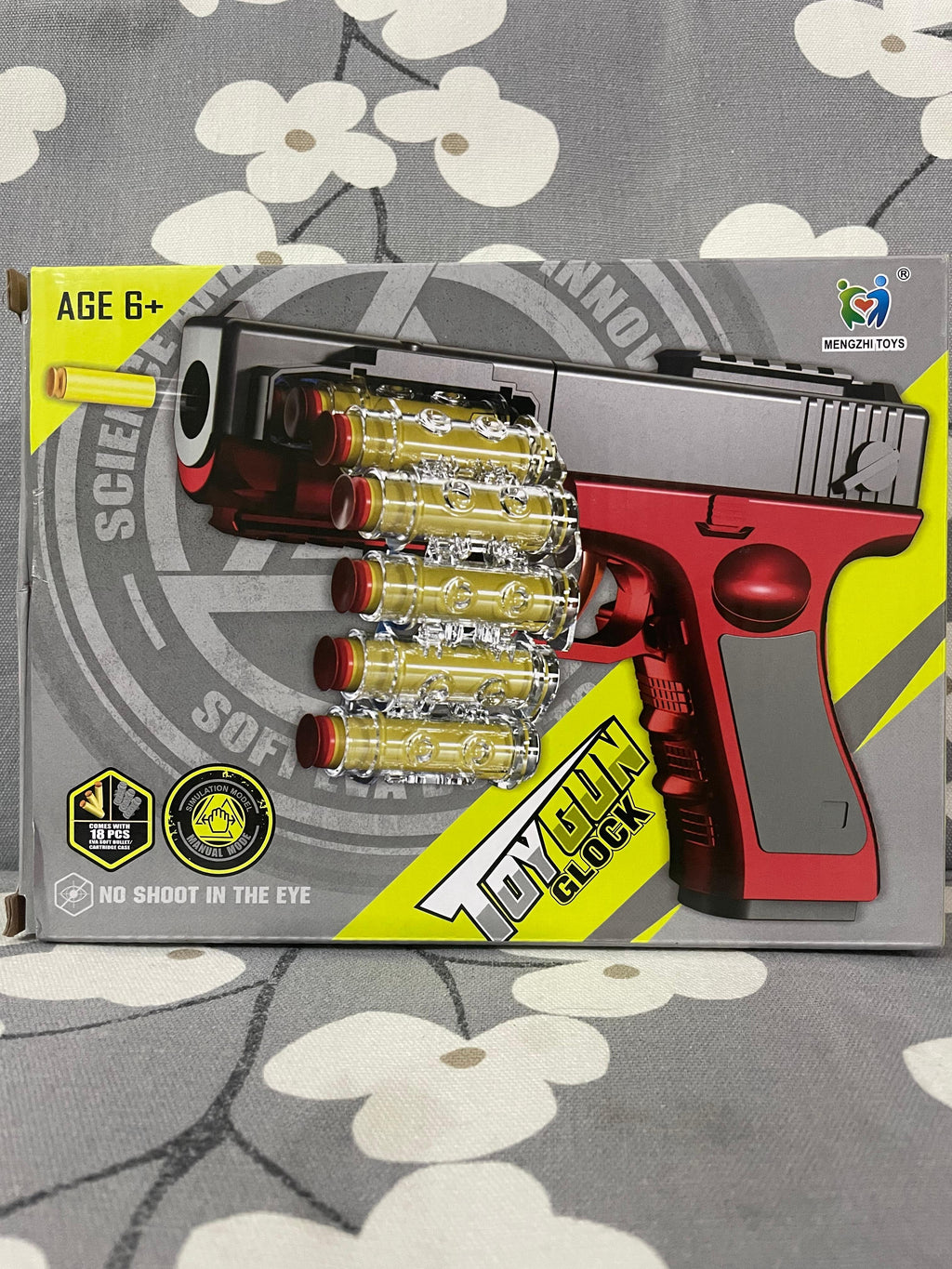 Glock Soft Bullet Toy Gun | Belt Fed Foam Dart Blaster Gun