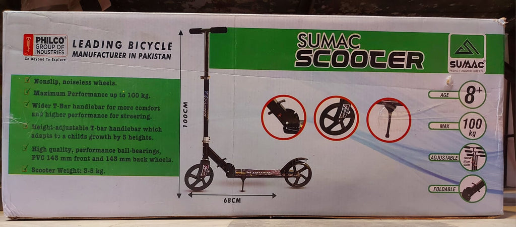 Big Wheels Kick Scooter for kids | Foldable Philco Scooty | Carry upto 80kg