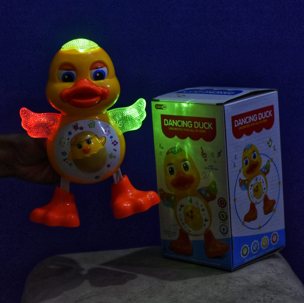 Cute Dancing Duck Musical Toy | Flashing Duck with Lights & Music for Kids