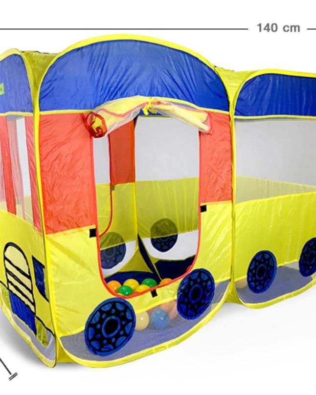 Pop Up Tent House Double Size | Tent for Kids (Bus Shape)