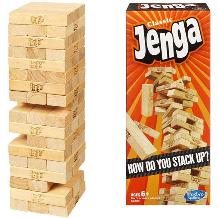 Jenga Game Wooden Blocks | Stacking Tower Board Game