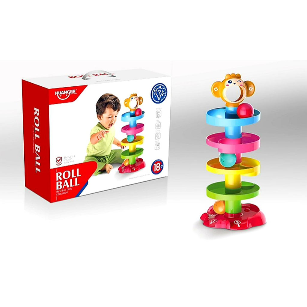 Rolling Ball Game | 5 Layers Swirling Ramp Roll Ball | Drop & Go Ball Stack and Toss Game