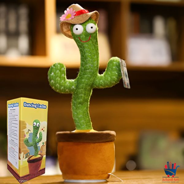 Dancing & Singing Cactus | Rechargeable Recording and Follow You Speak for Kids