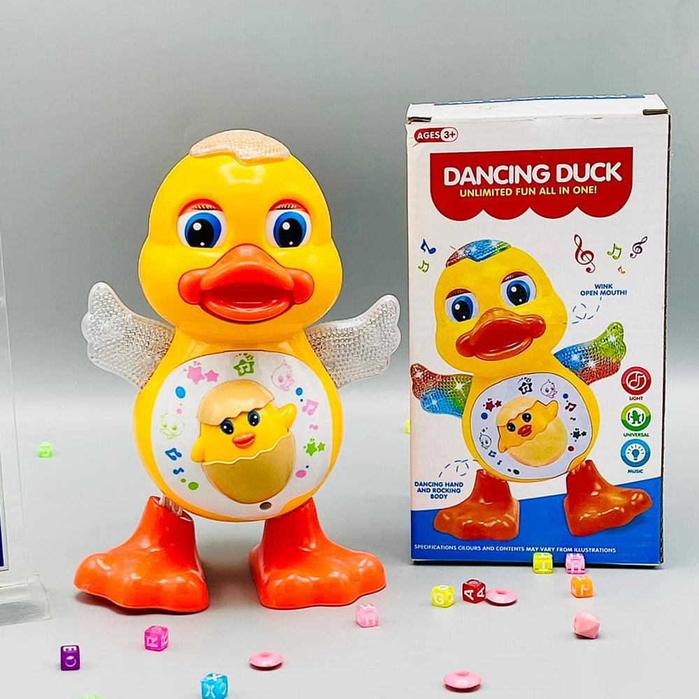 Cute Dancing Duck Musical Toy | Flashing Duck with Lights & Music for Kids