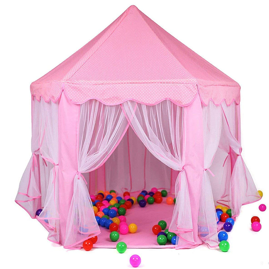 Princess Castle Play Tent House | Children’s Hexagon Fairy Princess Castle Play Tent House