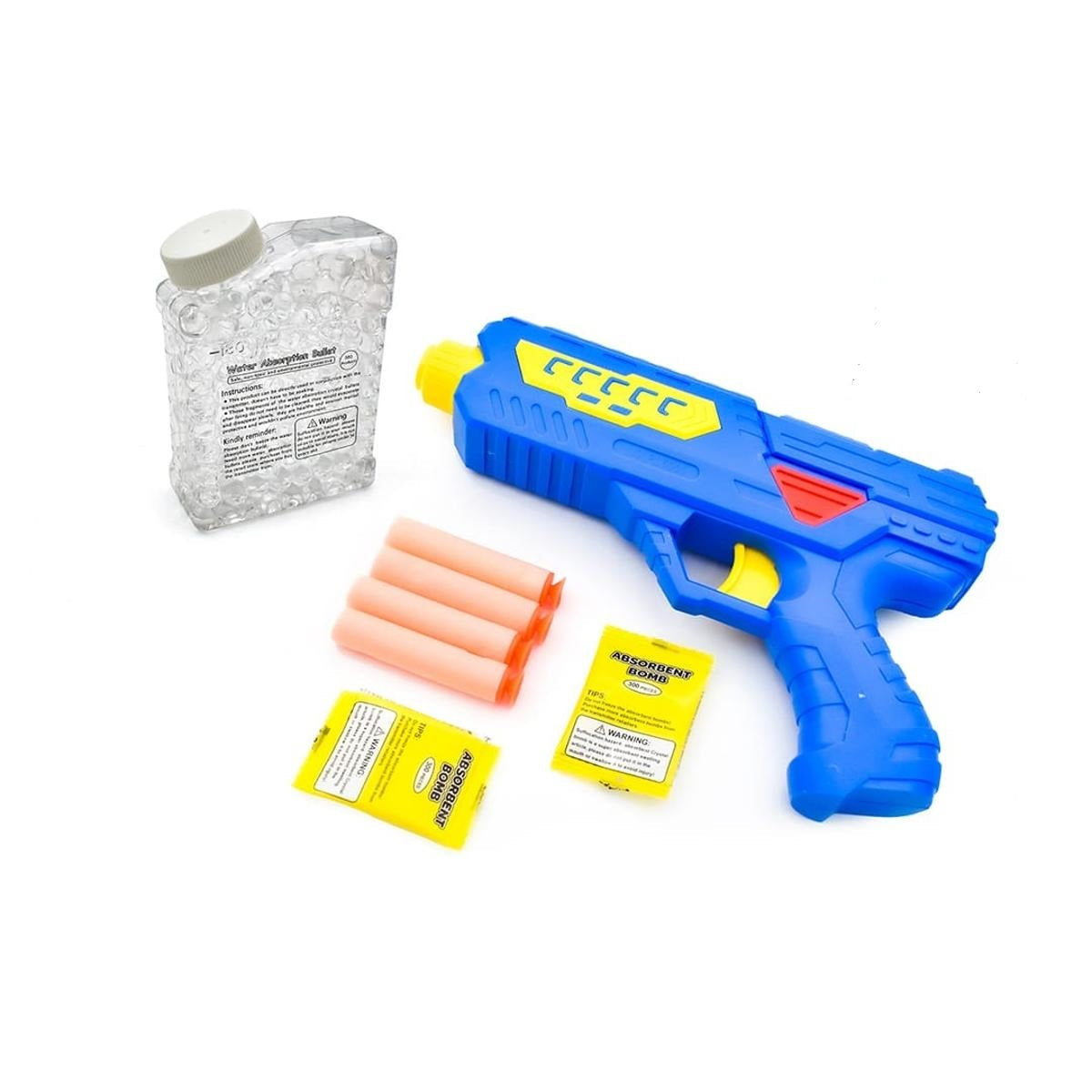 Blow Gun Toy | 2 in 1 Water Balls & Soft Bullets | Manual Blowing Gun Toy